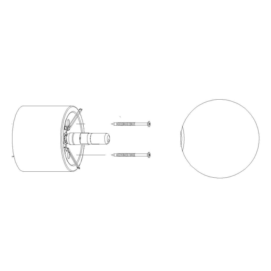 Lampeskærm til spotlights og bordlampe BOOMO G9 diameter 12 cm hvid