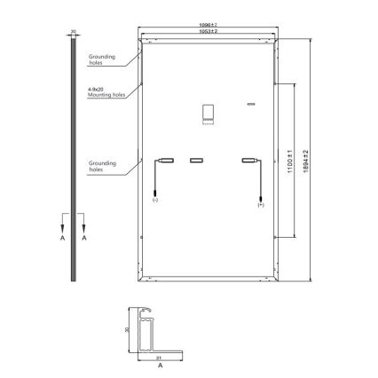 Solpanel Risen 440Wp sort ramme IP68 Half Cut