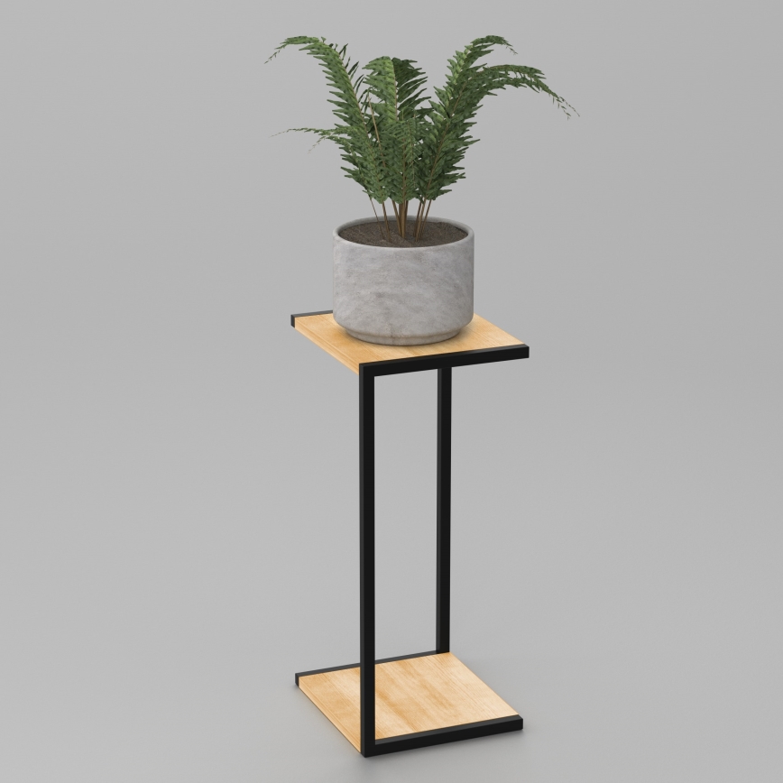 Blomstativ 70x30x34 cm sort