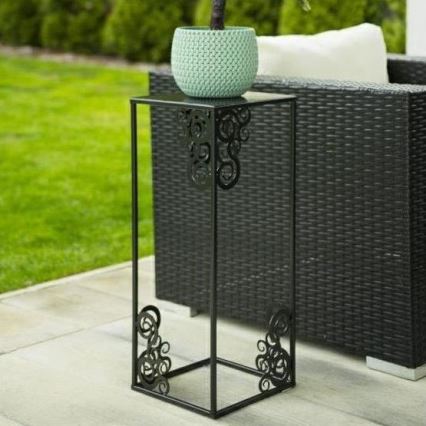 Blomstativ 80x24 cm sort