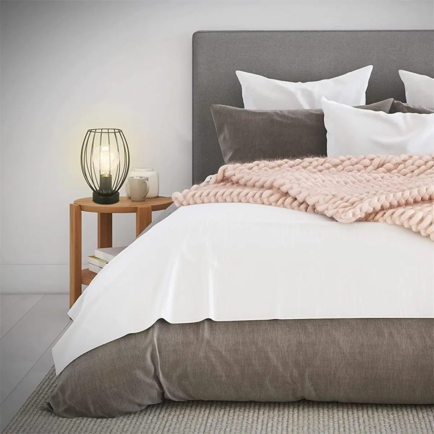 Sort bordlampe 1x E27/25W/230V