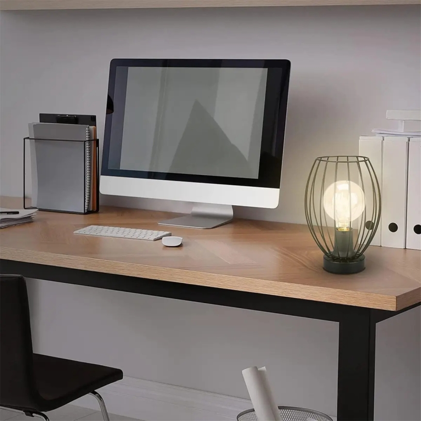 Sort bordlampe 1x E27/25W/230V