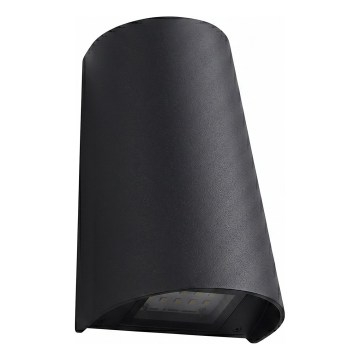 Sort LED udendørs væglampe 11W/230V IP65