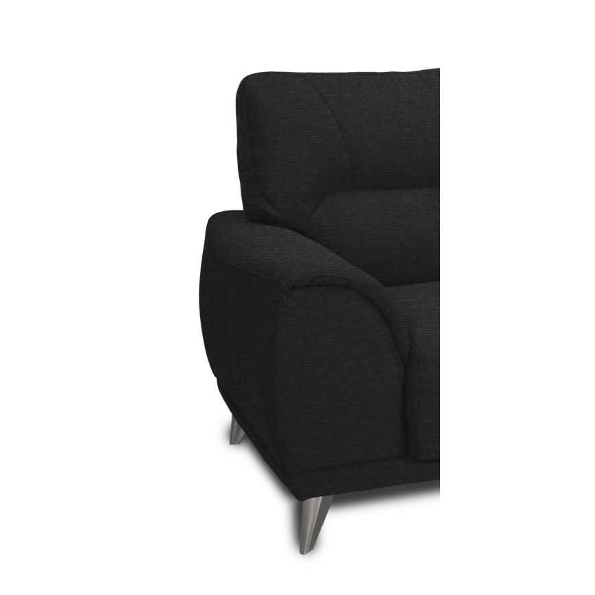 Sort trepersoners sofa LIVORNO