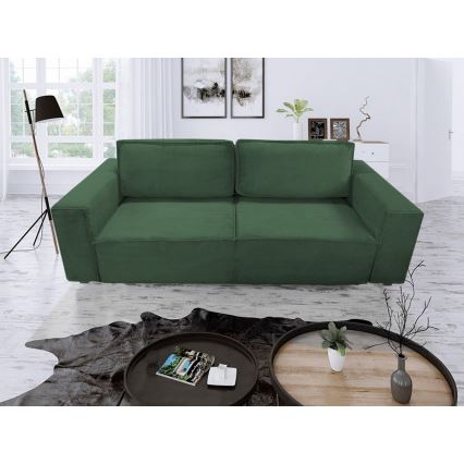 Sovesofa med opbevaringsplads RONDA grøn