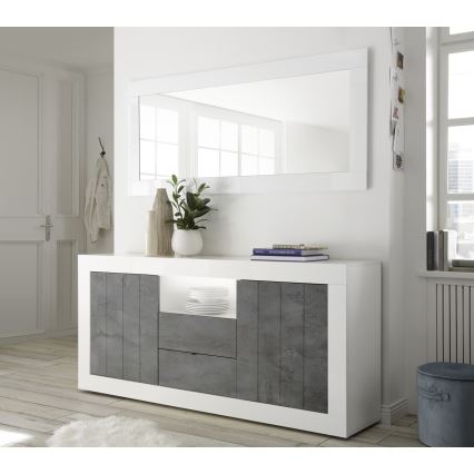 Spejl FINERA 75 x 170 cm, hvid