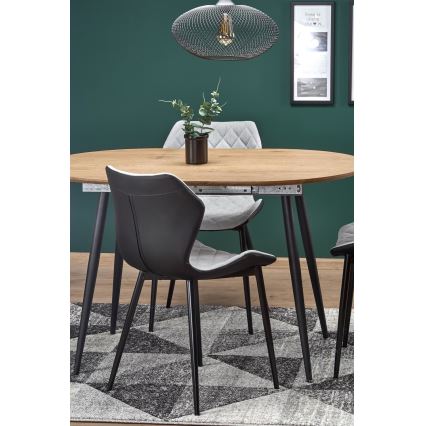 Spisebord BALNOR eg/sort