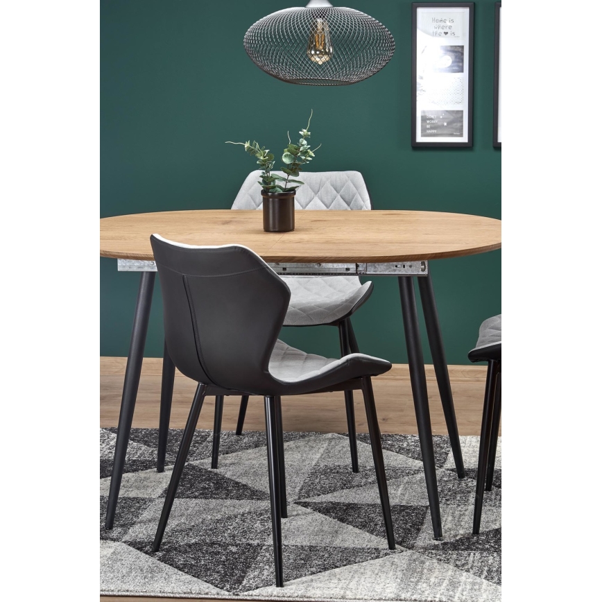 Spisebord BALNOR eg/sort