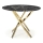 Spisebord ESTEN 100 cm sort/guld