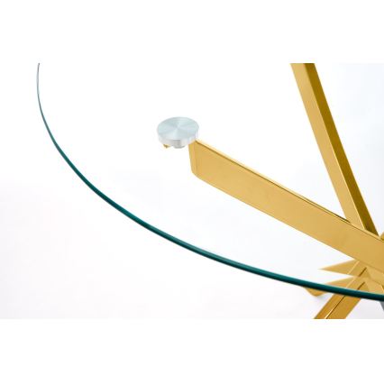 Spisebord ESTEN klar/guld