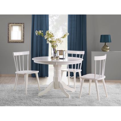 Spisebord KOTI Ø 106 cm, hvid