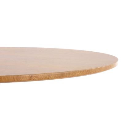 Spisebord LUGI Ø 80 cm brun/hvid