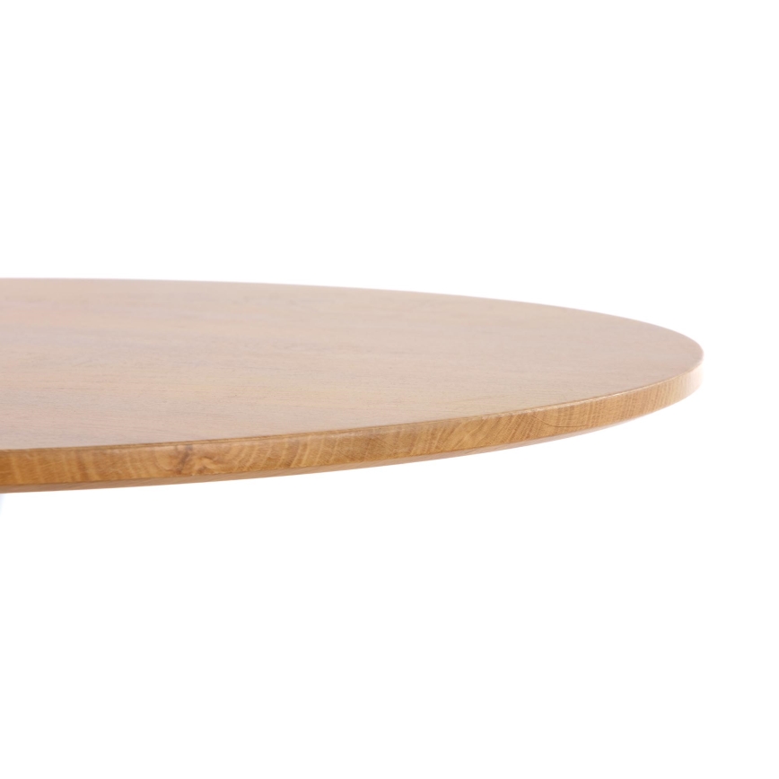 Spisebord LUGI Ø 80 cm brun/hvid