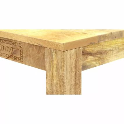 Spisebord MANU 200x90 cm massivt træ/mangotræ