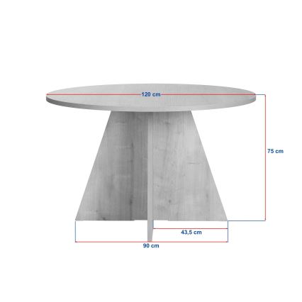 Spisebord MATIN pr. 120 cm beige