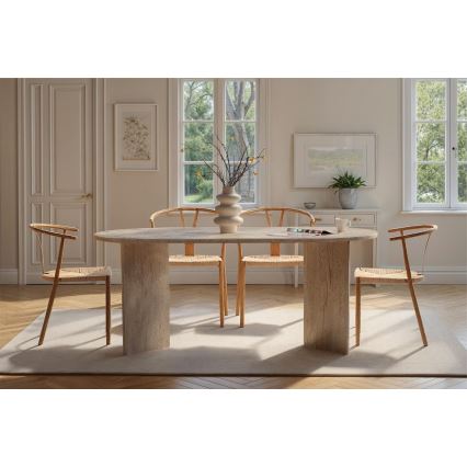 Spisebord NEL 180x90 cm beige