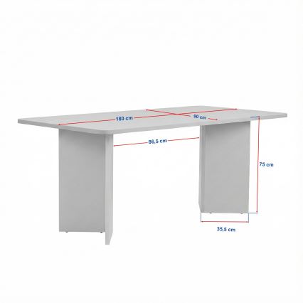Spisebord NEL 180x90 cm beige