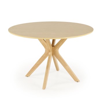 Spisebord NICOLAS, Ø 120 cm, brun
