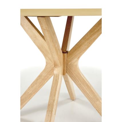 Spisebord NICOLAS, Ø 120 cm, brun