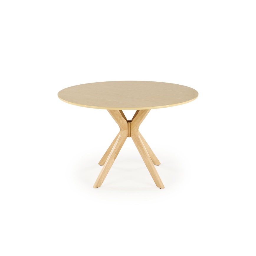 Spisebord NICOLAS, Ø 120 cm, brun
