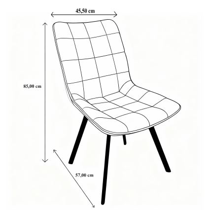 Spisebordsstol ADINA grøn