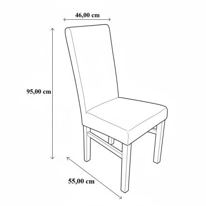 Spisebordsstol ALISON brun/bøg