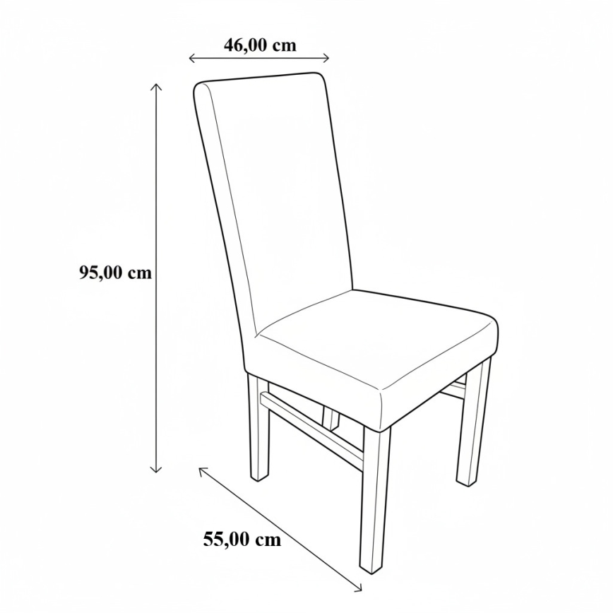 Spisebordsstol ALISON brun/bøg
