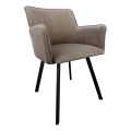 Spisebordsstol AMELIA taupe