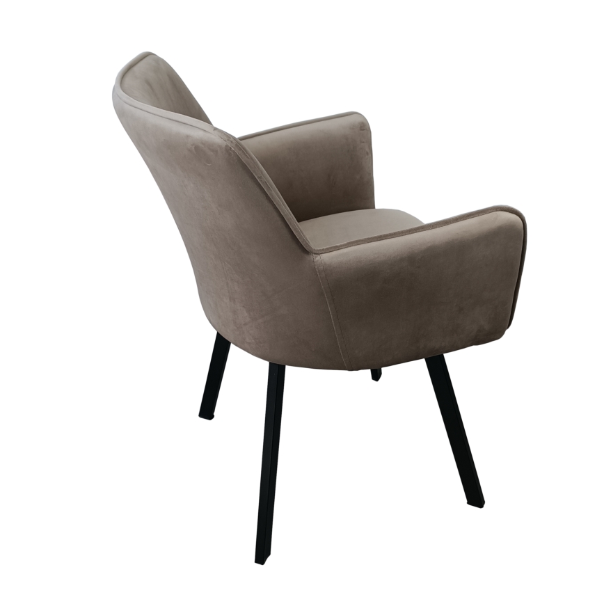 Spisebordsstol AMELIA taupe