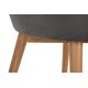 Spisebordsstol BAKERI 86x48 cm grå/bøg