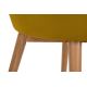 Spisebordsstol BAKERI 86x48 cm gul/bøg