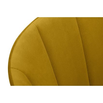 Spisebordsstol BAKERI 86x48 cm gul/lysegetræ