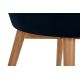 Spisebordsstol BAKERI 86x48 cm mørkeblå/bøg