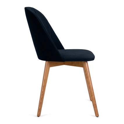 Spisebordsstol BAKERI 86x48 cm mørkeblå/lyse eg