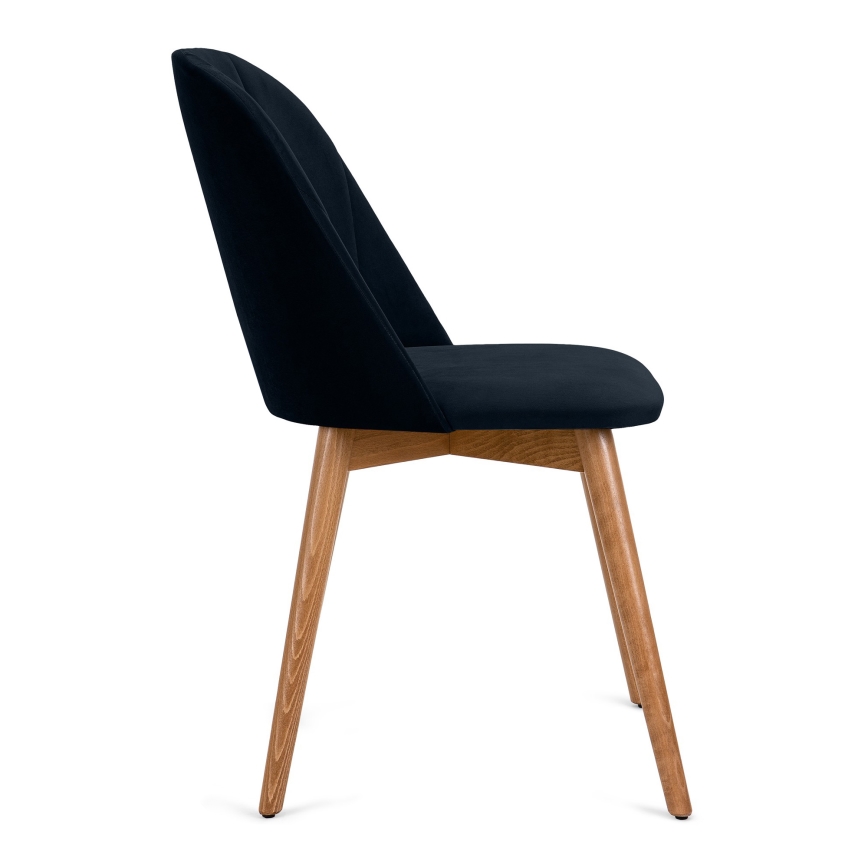 Spisebordsstol BAKERI 86x48 cm mørkeblå/lyse eg