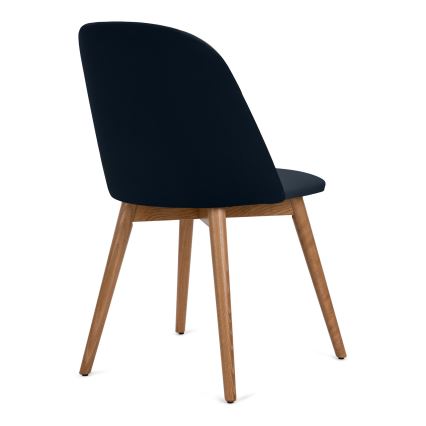 Spisebordsstol BAKERI 86x48 cm mørkeblå/lyse eg