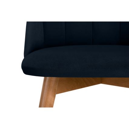 Spisebordsstol BAKERI 86x48 cm mørkeblå/lyse eg