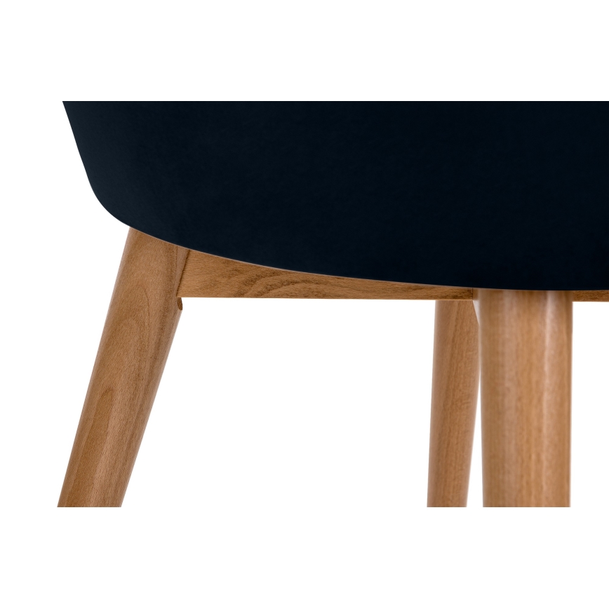 Spisebordsstol BAKERI 86x48 cm mørkeblå/lyse eg