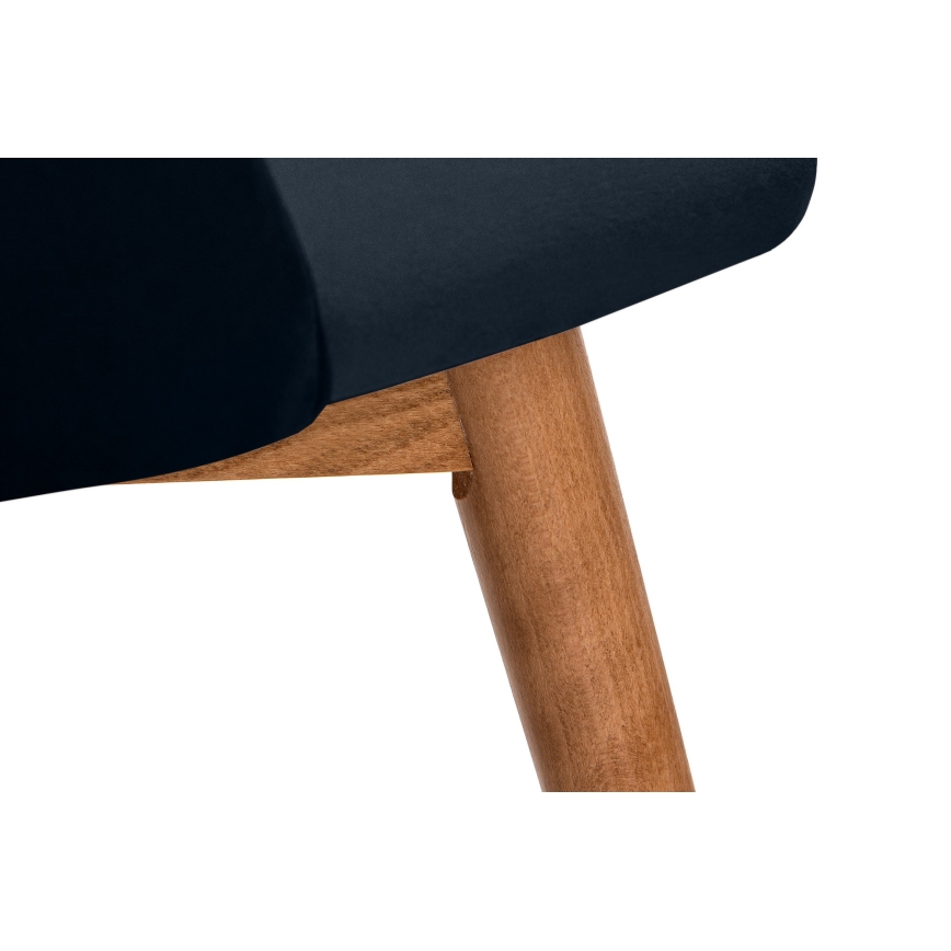 Spisebordsstol BAKERI 86x48 cm mørkeblå/lyse eg