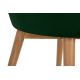 Spisebordsstol BAKERI 86x48 cm mørkegrøn/bøg