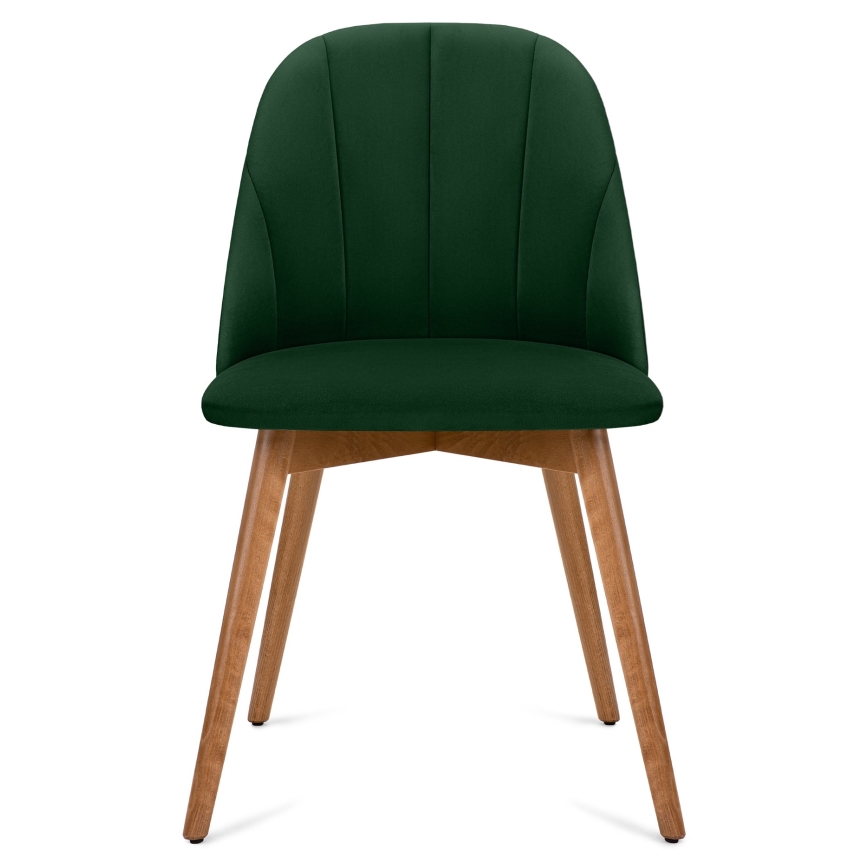 Spisebordsstol BAKERI 86x48 cm mørkegrøn/lyse eg