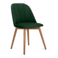 Spisebordsstol BAKERI 86x48 cm mørkegrøn/lyse eg