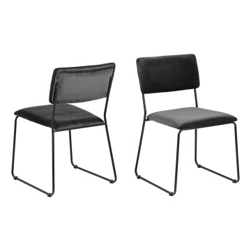 Spisebordsstol COLE 1 stk. mørkegrå