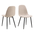 Spisebordsstol KAIA 1 stk. beige