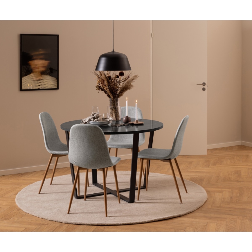 Spisebordsstol KAIA 1 stk. lysegrå/eg