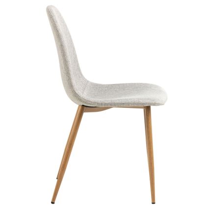 Spisebordsstol KAIA 1 stk. lysegrå/eg