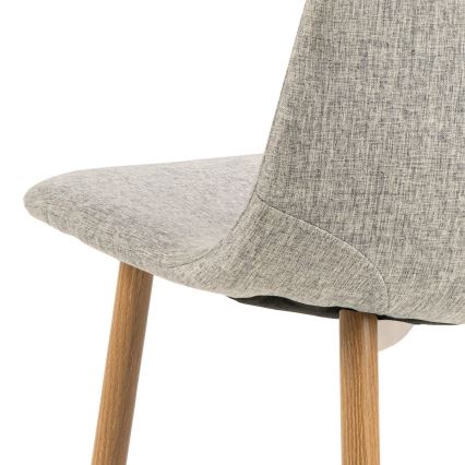 Spisebordsstol KAIA 1 stk. lysegrå/eg