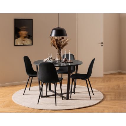Spisebordsstol KAIA 1 stk. sort