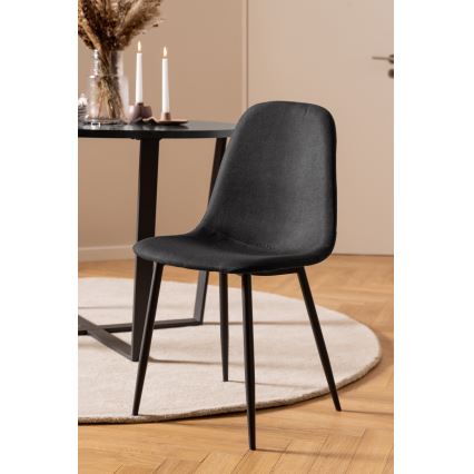 Spisebordsstol KAIA 1 stk. sort