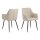 Spisebordsstol med armlæn TANYA 1 stk. beige